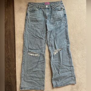 Edikted Light Blue Denim Jeans